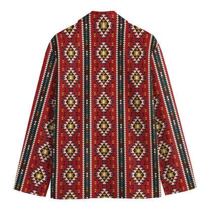 Native American Tribal Pattern Print Men's Blazer
