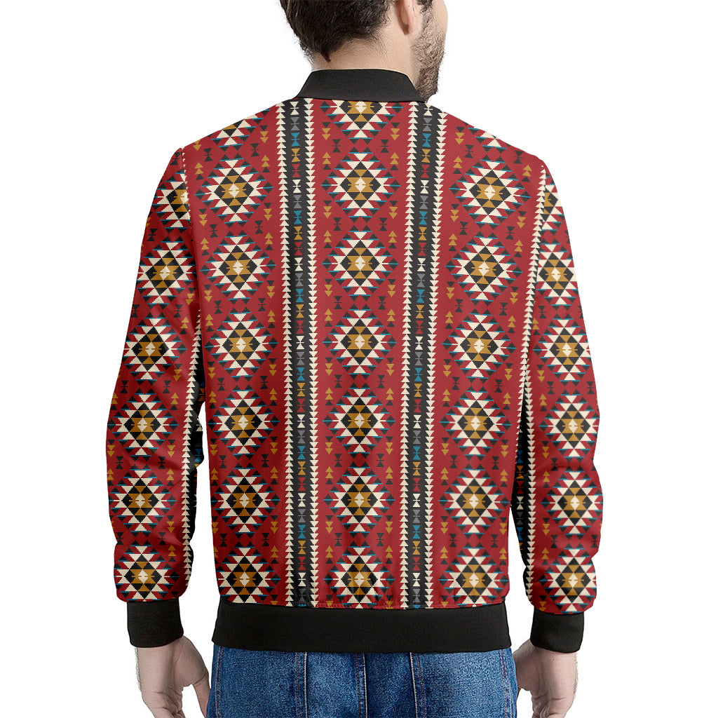 Native American Tribal Pattern Print Men's Bomber Jacket