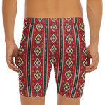 Native American Tribal Pattern Print Men's Long Boxer Briefs