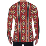 Native American Tribal Pattern Print Men's Long Sleeve T-Shirt