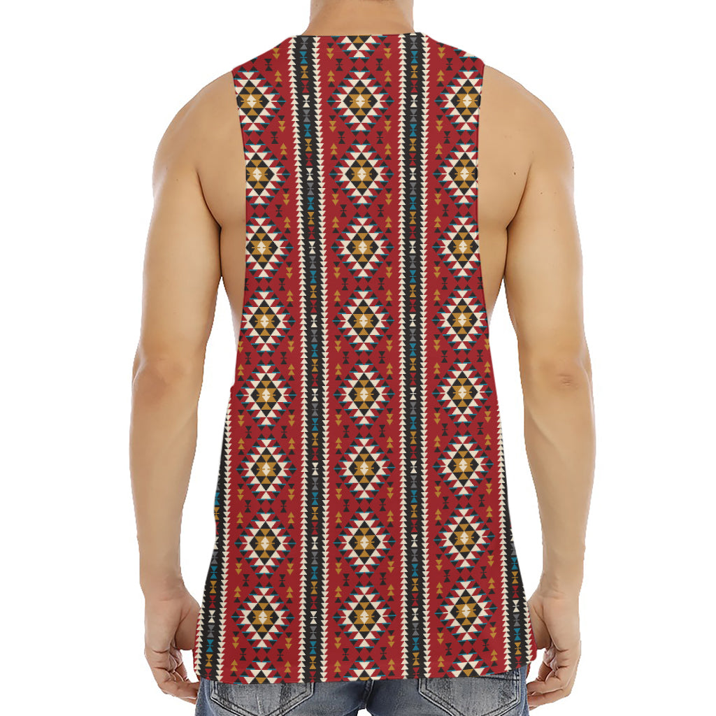 Native American Tribal Pattern Print Men's Muscle Tank Top