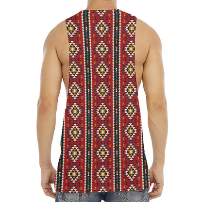 Native American Tribal Pattern Print Men's Muscle Tank Top