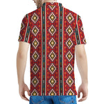 Native American Tribal Pattern Print Men's Polo Shirt