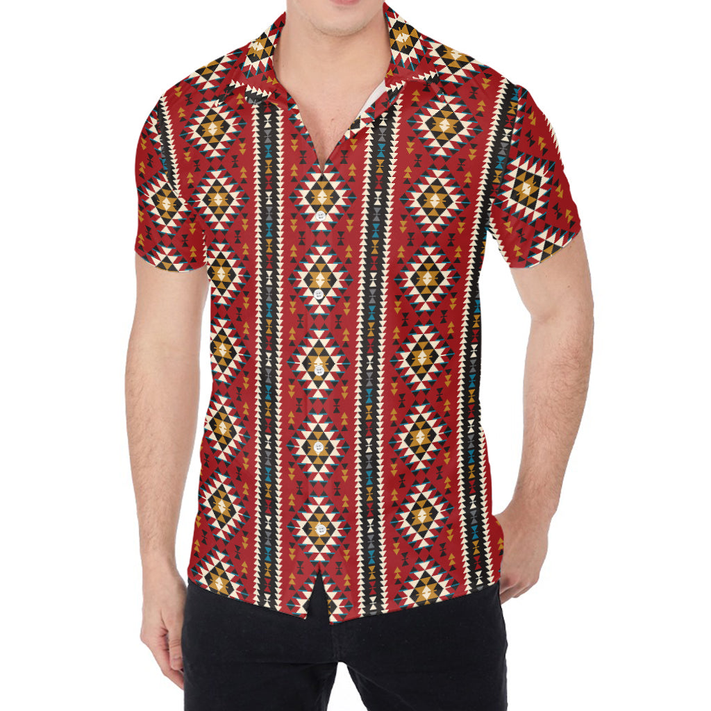 Native American Tribal Pattern Print Men's Shirt