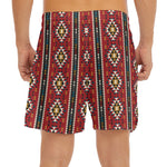 Native American Tribal Pattern Print Men's Split Running Shorts