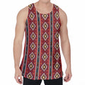 Native American Tribal Pattern Print Men's Velvet Tank Top