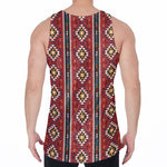 Native American Tribal Pattern Print Men's Velvet Tank Top