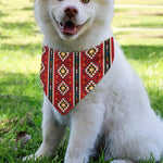 Native American Tribal Pattern Print Over The Collar Dog Bandana