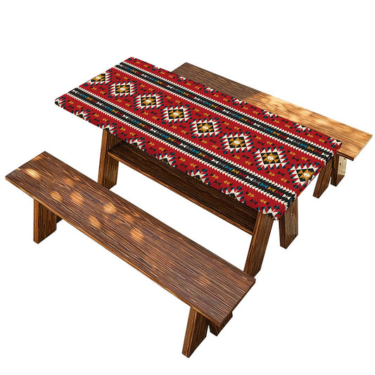 Native American Tribal Pattern Print Picnic Table Cover