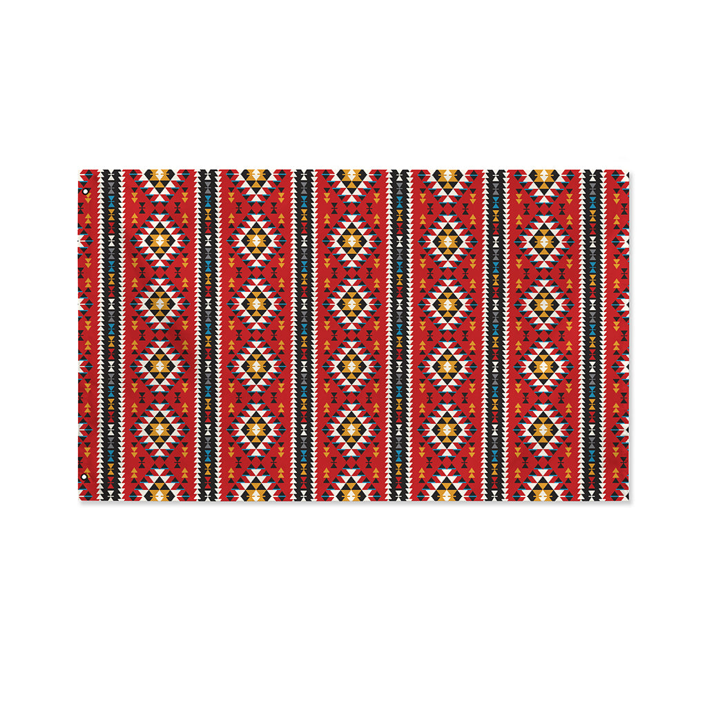 Native American Tribal Pattern Print Polyester Flag