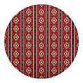 Native American Tribal Pattern Print Round Blanket