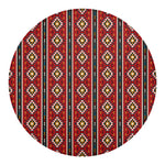 Native American Tribal Pattern Print Round Blanket