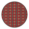 Native American Tribal Pattern Print Round Floor Mat