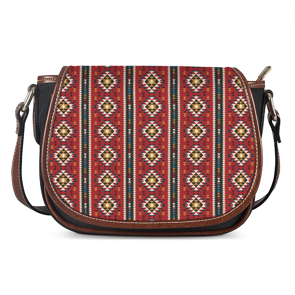 Native American Tribal Pattern Print Saddle Bag