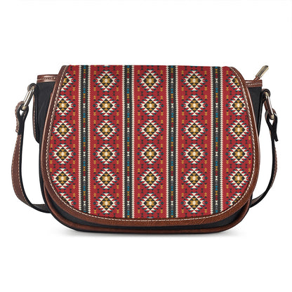 Native American Tribal Pattern Print Saddle Bag