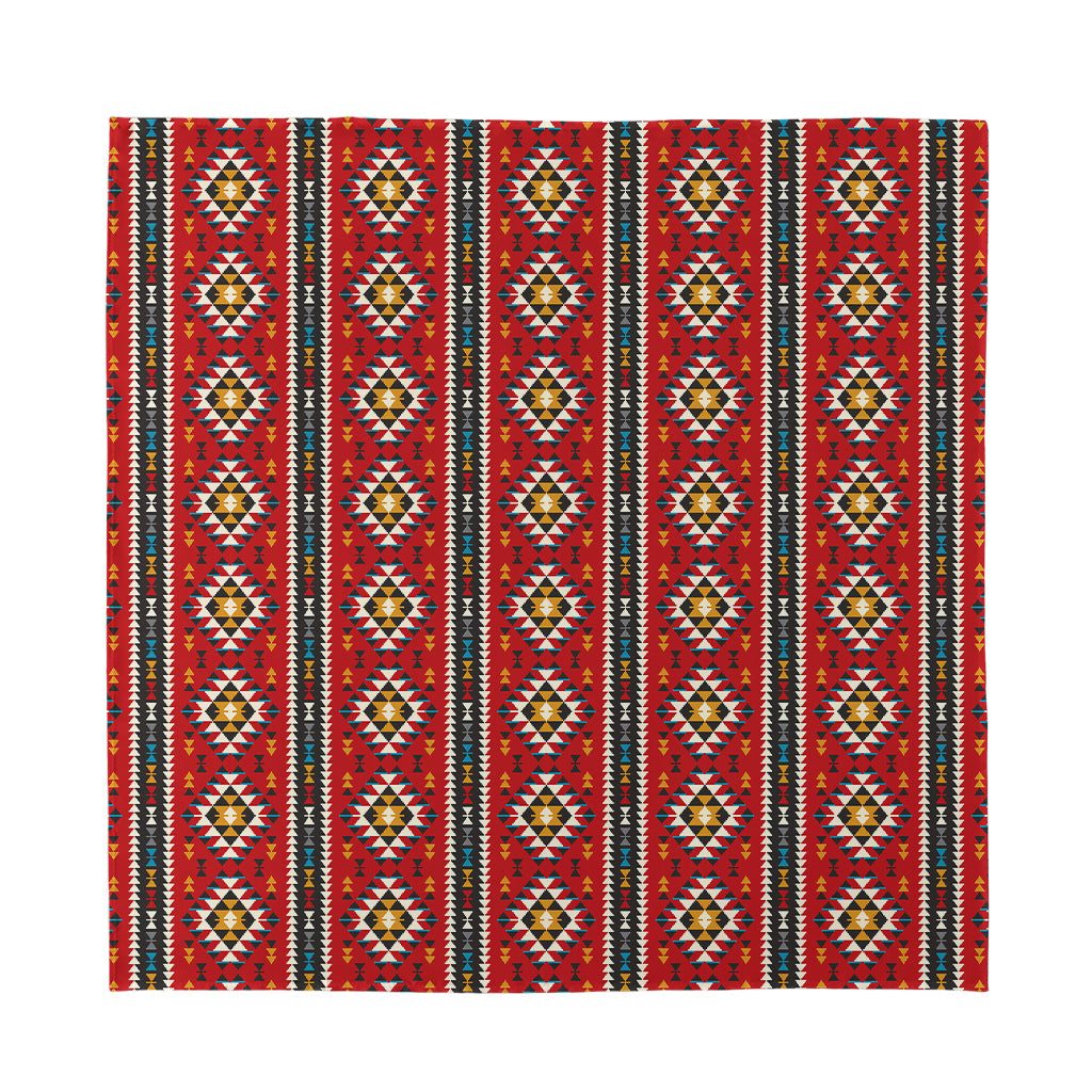 Native American Tribal Pattern Print Silk Bandana