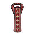 Native American Tribal Pattern Print Single Neoprene Wine Tote
