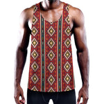 Native American Tribal Pattern Print Training Tank Top