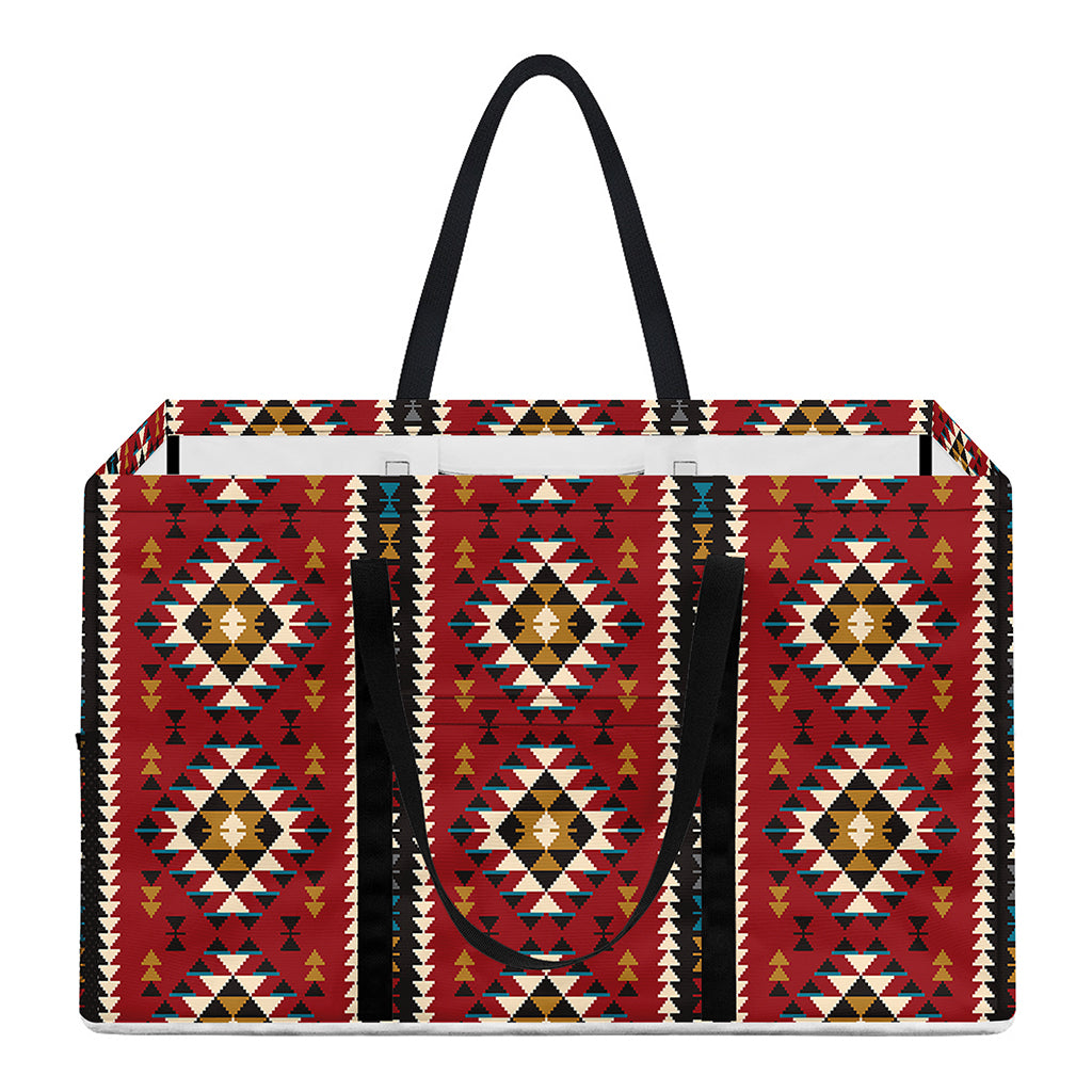 Native American Tribal Pattern Print Utility Tote Bag