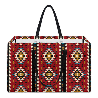 Native American Tribal Pattern Print Utility Tote Bag