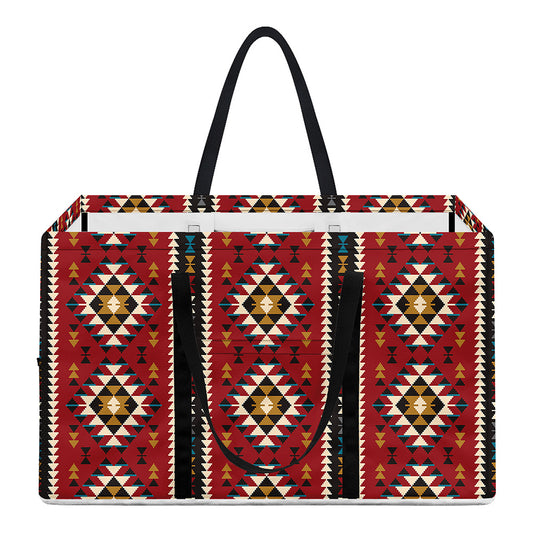 Native American Tribal Pattern Print Utility Tote Bag