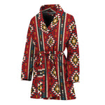 Native American Tribal Pattern Print Women's Bathrobe