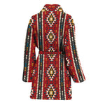 Native American Tribal Pattern Print Women's Bathrobe