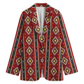 Native American Tribal Pattern Print Women's Cotton Blazer