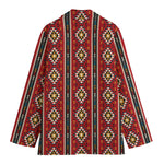 Native American Tribal Pattern Print Women's Cotton Blazer