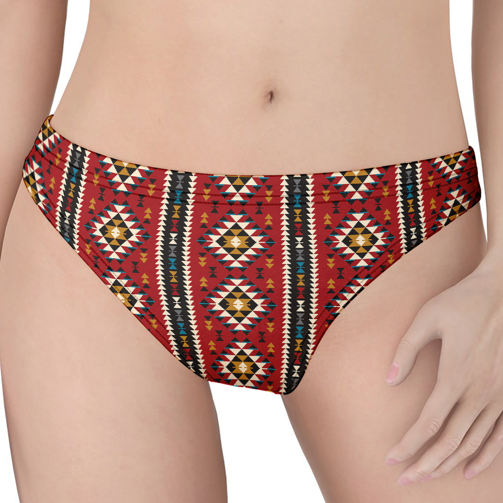 Native American Tribal Pattern Print Women's Thong