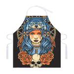Native American Wolf Girl Print Adjustable Apron