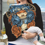 Native American Wolf Girl Print Baby Seat Cover