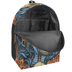 Native American Wolf Girl Print Backpack