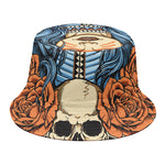 Native American Wolf Girl Print Bucket Hat