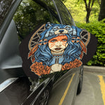 Native American Wolf Girl Print Car Side Mirror Covers