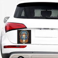 Native American Wolf Girl Print Car Sticker