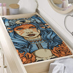 Native American Wolf Girl Print Changing Pad Cover