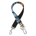 Native American Wolf Girl Print Dog Seat Belt