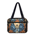 Native American Wolf Girl Print Double Strap Bible Bag