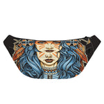 Native American Wolf Girl Print Fanny Pack