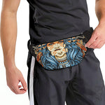 Native American Wolf Girl Print Fanny Pack