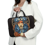 Native American Wolf Girl Print Laptop Sleeve With Handle