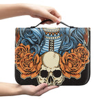 Native American Wolf Girl Print Leather Bible Cover