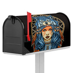 Native American Wolf Girl Print Mailbox Cover