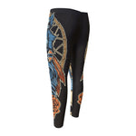 Native American Wolf Girl Print Men's Compression Pants