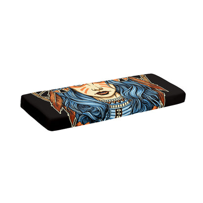 Native American Wolf Girl Print Piano Keyboard Cover