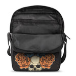 Native American Wolf Girl Print Rectangular Crossbody Bag