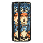 Native American Wolf Girl Print Refrigerator Handle Covers