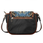 Native American Wolf Girl Print Saddle Bag