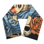 Native American Wolf Girl Print Scarf